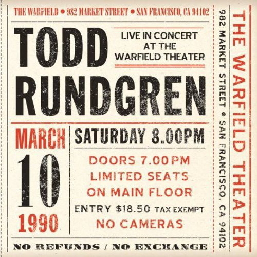Live At The Warfield - 10th March 1990