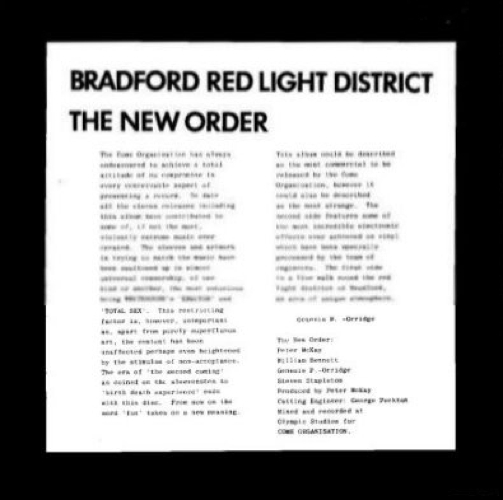 Pochette de Bradford Red Light Distric