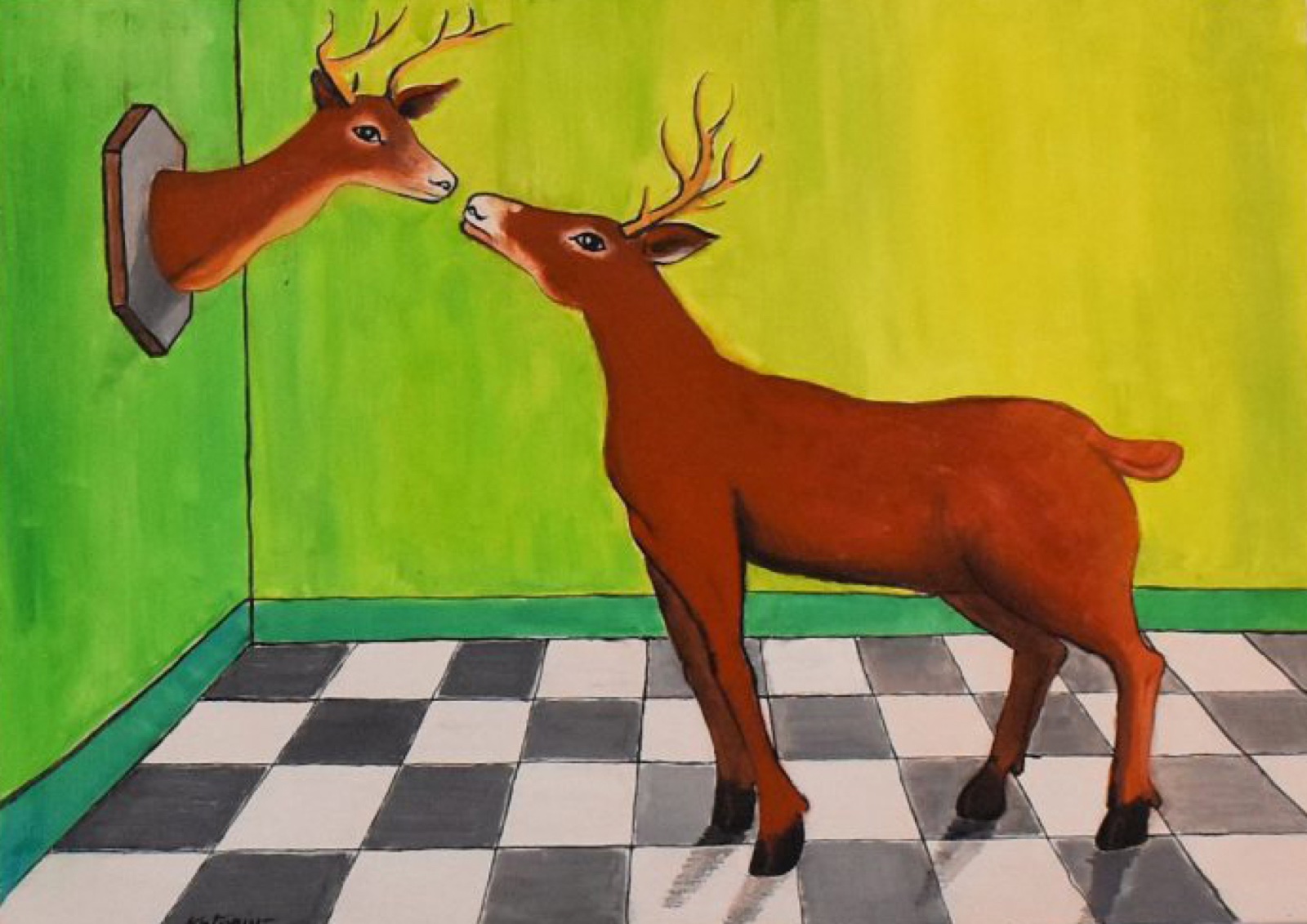 Les deux cerfs, Katerine