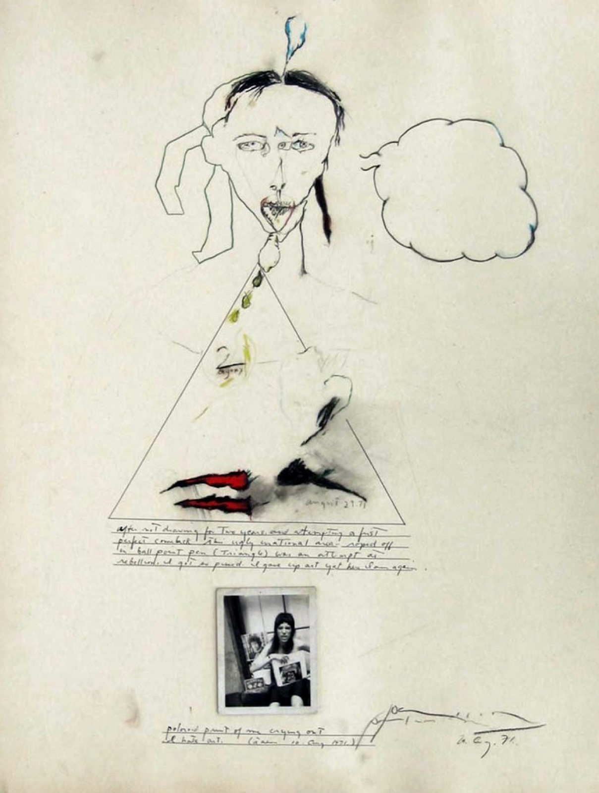 Autoportrait (I gave up art yet here I am again), Patti Smith